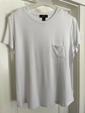 SWS Essentials Women's White Short Sleeve Pocket Tee